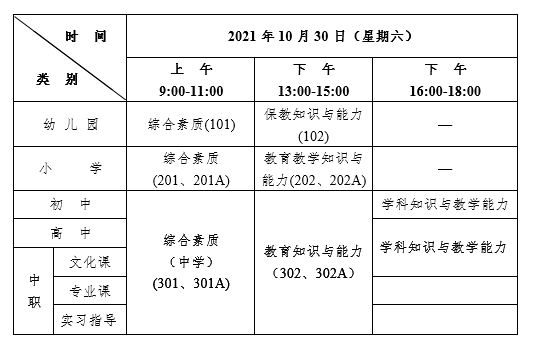 浙江2021下半年教師資格證筆試考試公告！1